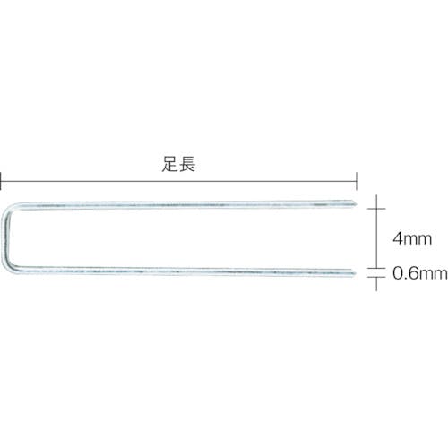 CAINZ-DASH】マックス タッカ用ステンレスステープル 肩幅４ｍｍ 長さ