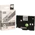【CAINZ-DASH】マックス ビーポップミニ用ラミネートテープ　６ｍｍ幅　つや消し銀×黒文字　８ｍ巻 LM-L506BM【別送品】