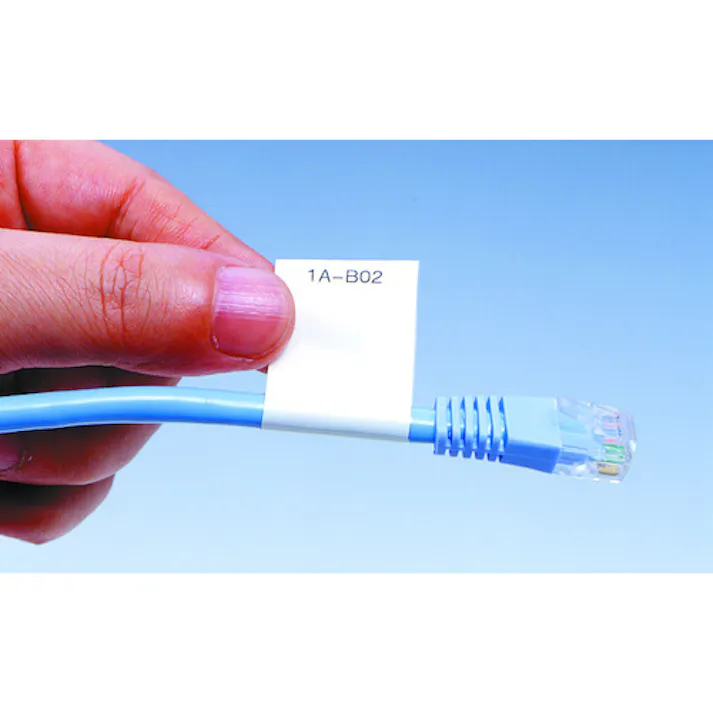 【CAINZ-DASH】マックス ビーポップミニ用巻きつけテープ 18mm幅 白×黒文字 8m巻 LM-L518BWS【別送品】