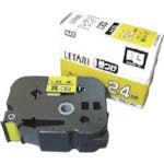 マックス ビーポップミニ用ラミネートテープ LM-L524BYS ケーブルマーキング用 黄×黒文字 24mm幅×8m巻 LM-L524BYS ラベルプリンタ用テープカートリッジ マックス ビーポップミニ用ラミネートテープ LM-L524BYS ケーブルマーキング用 黄×黒文字 24mm幅×8m巻 LM-L524BYS ラベルプリンタ用テープカートリッジ