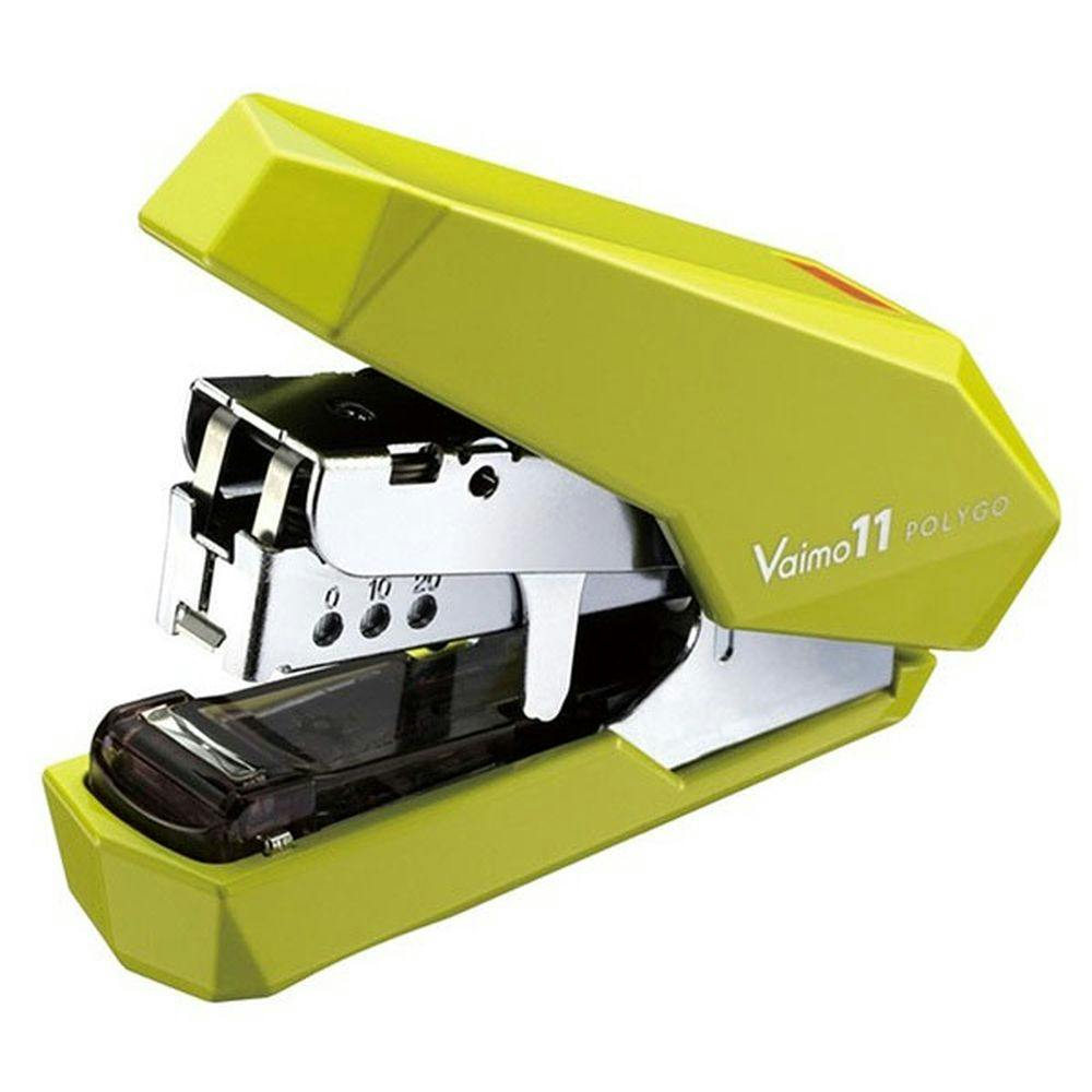 マックス MAX バイモ11ポリゴ ホッチキス ライトグリーン HD-11SFLK/LG