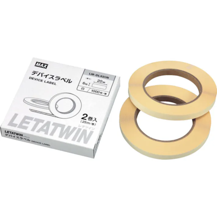 【CAINZ-DASH】マックス チューブマーカー レタツイン LM-550W用 デバイスラベル(2個入) LM-DL620N【別送品】