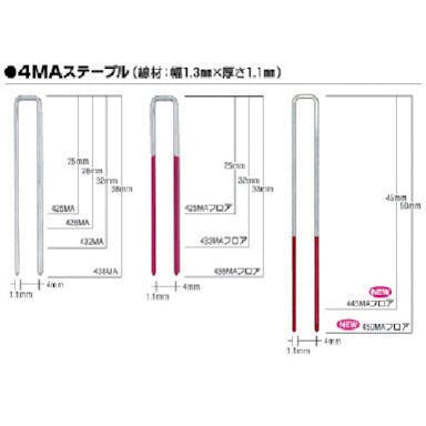 【CAINZ-DASH】マックス ＭＡステープル　肩幅４ｍｍ　長さ２８ｍｍ　３０００本入り 428MAN【別送品】