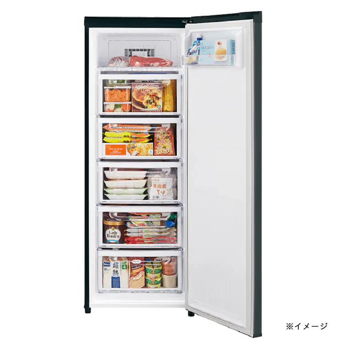 三菱電機 前開き冷凍庫 144L サファイアブラック MF-U14K-B【別送品】