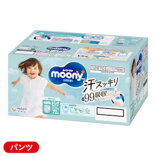 ムーニーマン 汗スッキリ 男女共用 ビッグサイズ(12kg~22kg)36枚×2