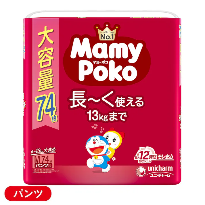 マミーポコパンツ ドラえもん Mサイズ(6~13kg) 74枚