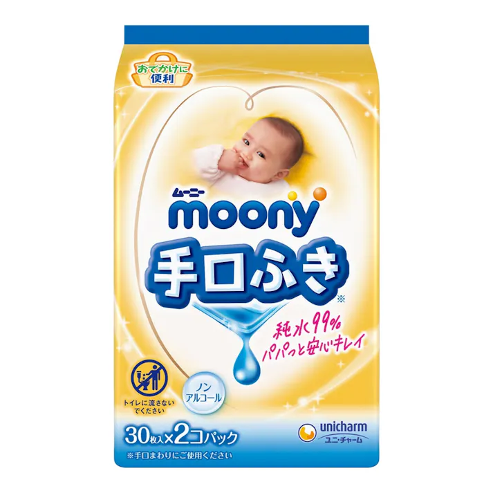 ムーニー おでかけ手口ふき 30枚×2個パック
