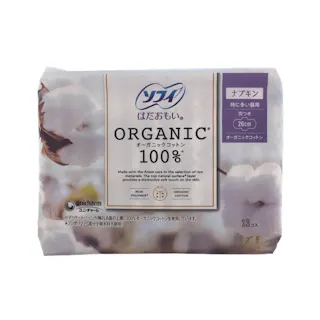 ソフィ はだおもい オーガニックコットン100% 特に多い昼用 羽つき 26cm 13枚