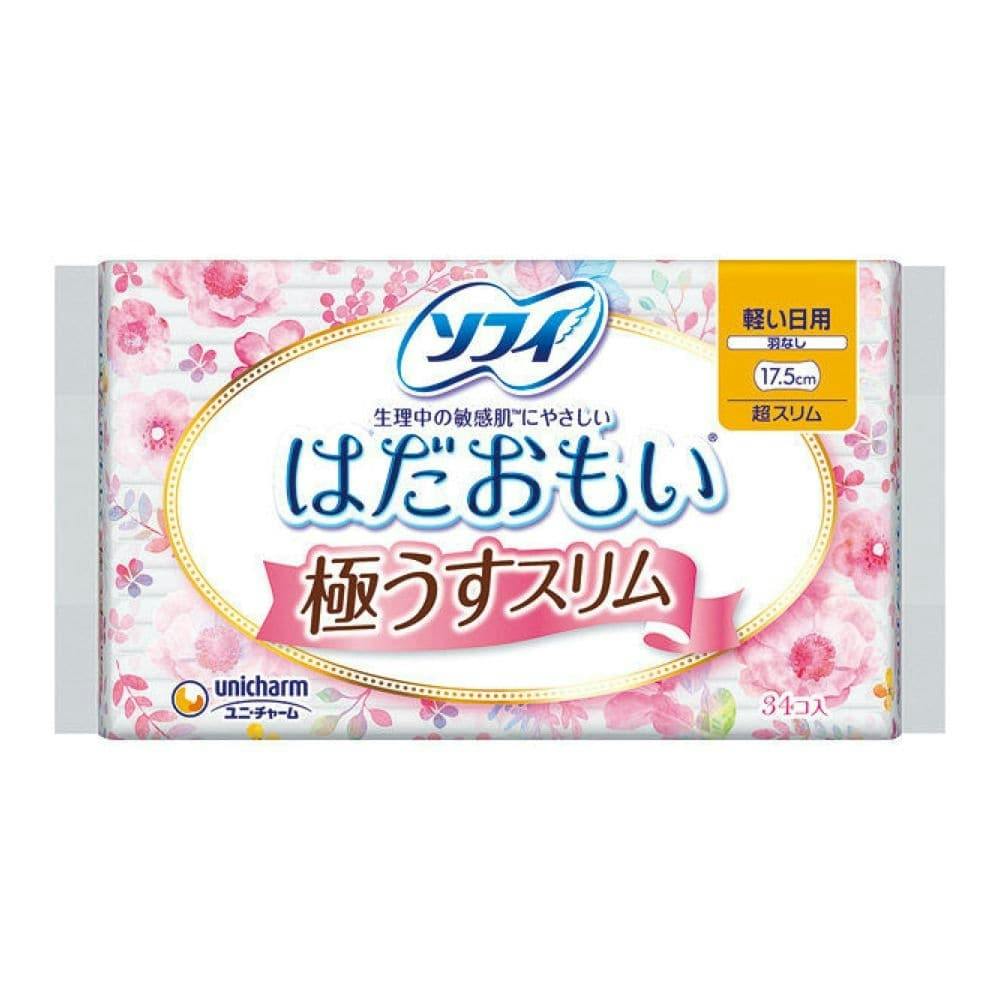 ユニ チャーム ソフィ はだおもい 極うすスリム 軽い日用 羽なし ３４枚 ホームセンター通販 カインズ