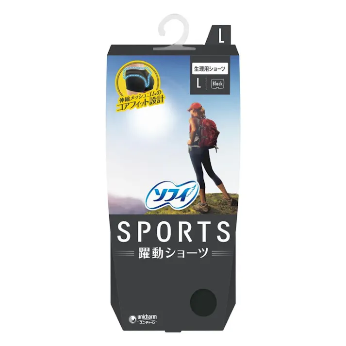 ソフィ SPORTS 躍動ショーツ L ブラック(販売終了)