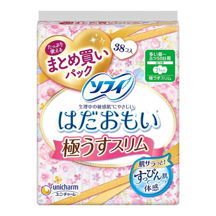ソフィ はだおもい 極うすスリム 多い昼~ふつうの日用 羽つき 38枚