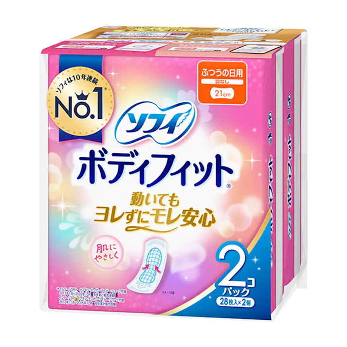 ソフィ ボディフィット羽なし 56枚(28枚×2個)