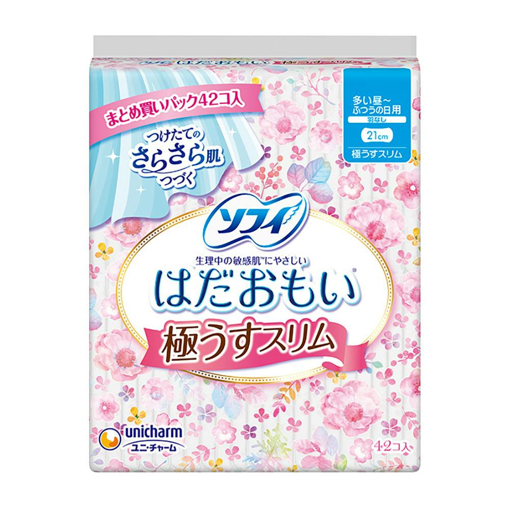 ケース売り　はだおもい極うすスリム400 羽つき 24袋入　216枚 楽天市場】ソフィ はだおもい 極うすスリム 290 多い夜用 羽つき
