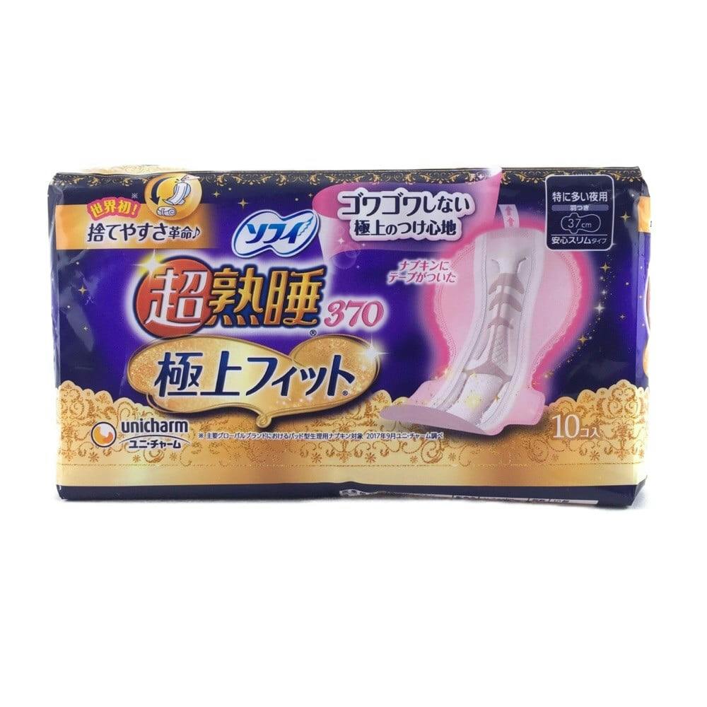ソフィ 超熟睡 極上フィット370 特に多い夜用 羽つき 37cm 10枚(販売