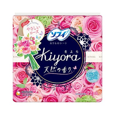 ユニ・チャーム ソフィ Kiyora フレグランス やさしいローズの香り 72枚