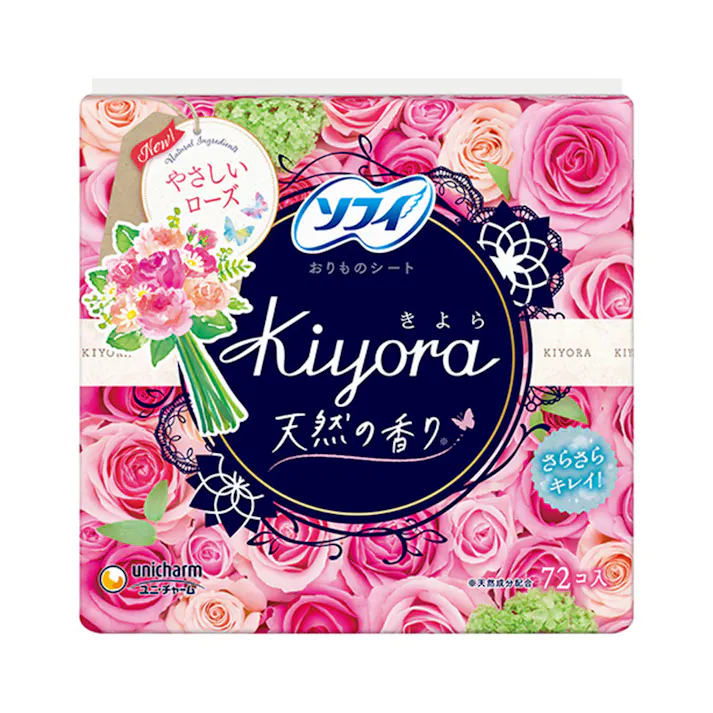 ソフィ Kiyora フレグランス やさしいローズの香り 72枚