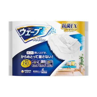 ユニ・チャーム ウェーブ ハンディワイパー取替えシート 白 8枚