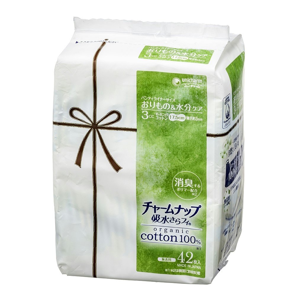 高品質の人気 チャームナップ 吸水さらフィ オーガニックコットン 少量用 無香料 羽なし 15cc 19cm 24枚入