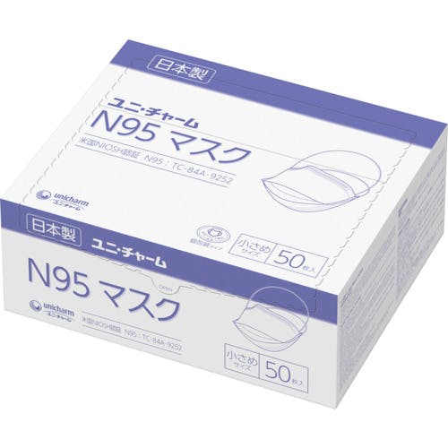 パック・フェイスマスク mayumin CAINZ-DASH】ユニ・チャーム N95マスク小さめサイズ50枚 52480