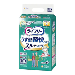 ライフリー うす型軽快パンツ LL 18枚