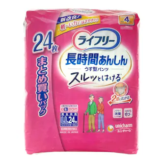 ライフリー 長時間あんしん うす型パンツ LL まとめ買いパック 24枚
