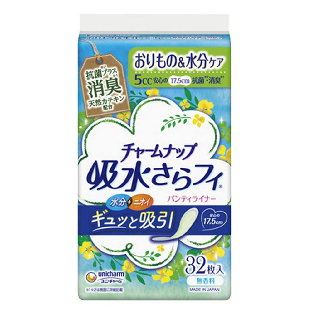 チャームナップ 吸水さらフィ パンティライナー 消臭タイプ 5cc 32枚