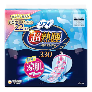 ソフィ超熟睡ガード涼肌330 22枚
