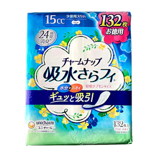 チャームナップ 吸水さらフィ ナプキンタイプ 少量用スリム パウダーの香り 15cc 132枚