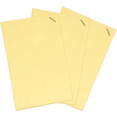 【CAINZ-DASH】山崎産業 クロス雑巾　マイクロファイバークロス（３枚入）　黄【別送品】