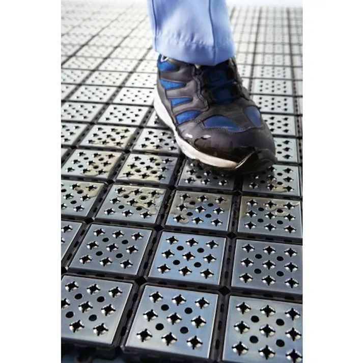 【CAINZ-DASH】山崎産業 防滑マット ノンスリップ メタルグリップ 本駒 F-226【別送品】