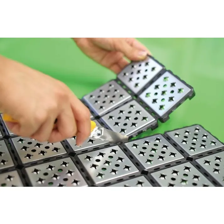 【CAINZ-DASH】山崎産業 防滑マット ノンスリップ メタルグリップ 本駒 F-226【別送品】