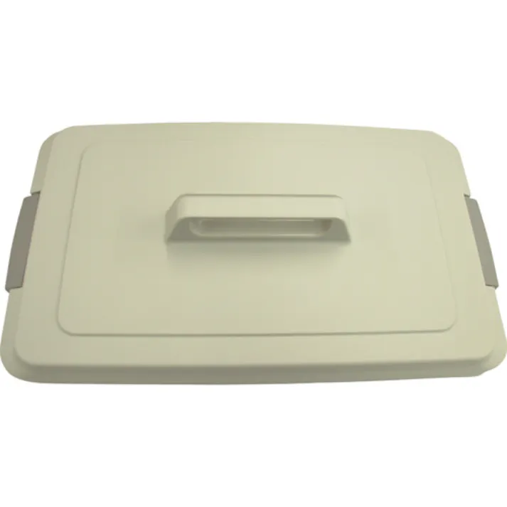 【CAINZ-DASH】山崎産業 屋内用屑入れ リサイクルトラッシュECO-50用 平蓋 アイボリー YW-133L-OP4【別送品】