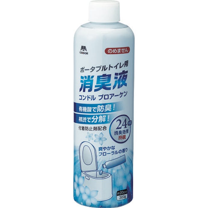 【CAINZ-DASH】山崎産業 ポータブルトイレ用消臭液　プロアーケン　３００ｇ【別送品】