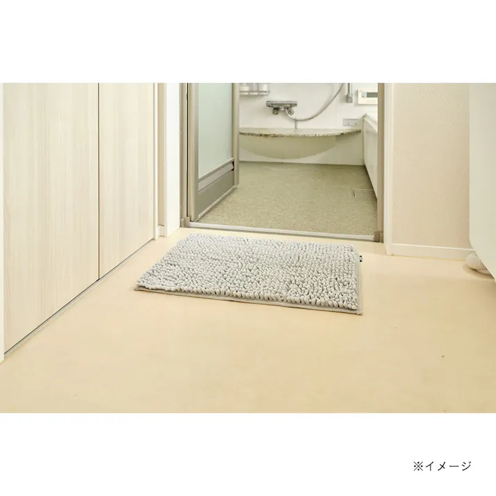 SUSU抗菌WバスマットEC グレー 40×60cm