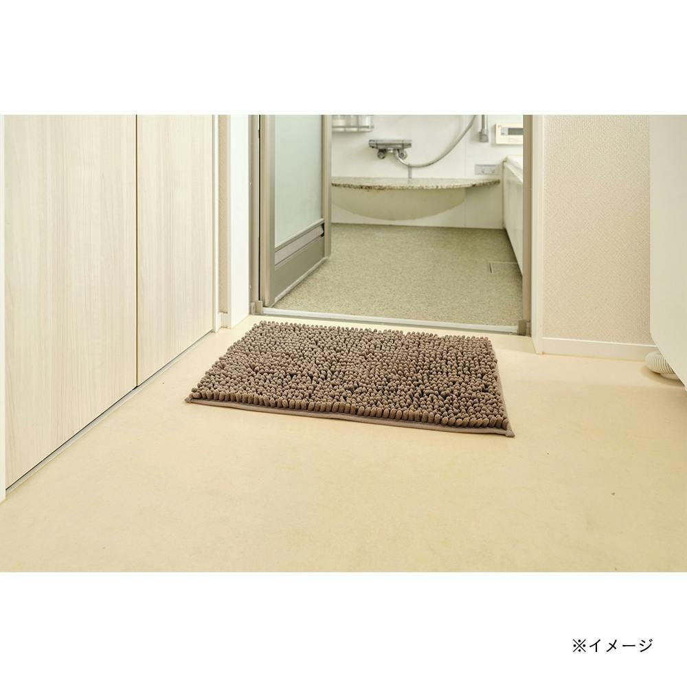 SUSU抗菌WバスマットEC ブラウン 40×60cm | ラグ・カーペット・マット