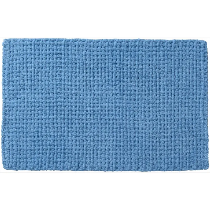 SUSU 抗菌 雲バスマット ミストブルー 40×60cm