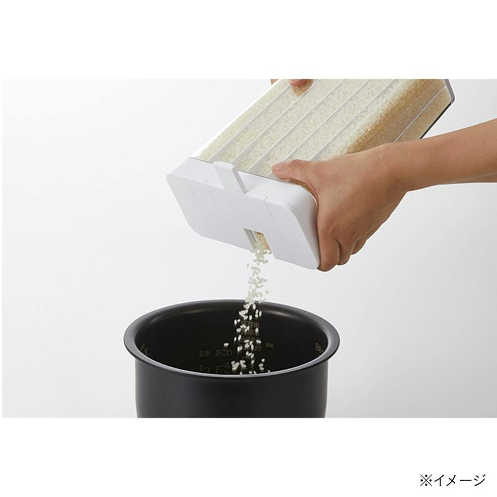 山崎実業 1合分別 冷蔵庫用米びつ プレート | 保存容器 通販