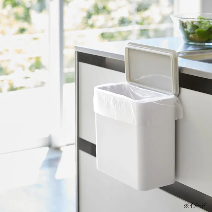プレート マグネット&シンク扉ゴミ箱 ホワイト