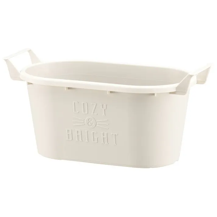 グロウコンテナオーバル 25型 ホワイト