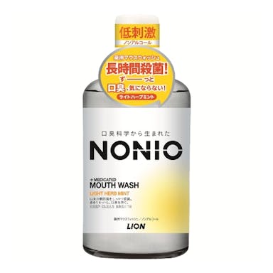 ライオン NONIO 薬用マウスウォッシュ ノンアルコール ライトハーブミント 600ml