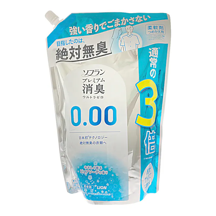 ライオン ソフラン プレミアム消臭 ウルトラゼロ つめかえ用 特大 1200ml
