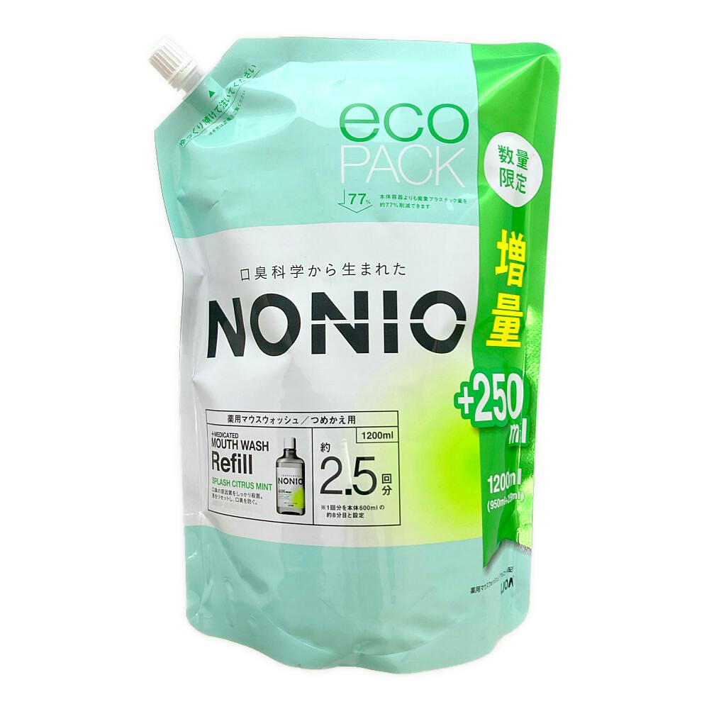 ライオン NONIO マウスウォッシュ スプラッシュシトラスミント 詰替 増量 1200ml マウスウォッシュ ライオン NONIO マウスウォッシュ スプラッシュシトラスミント 詰替 増量 1200ml マウスウォッシュ