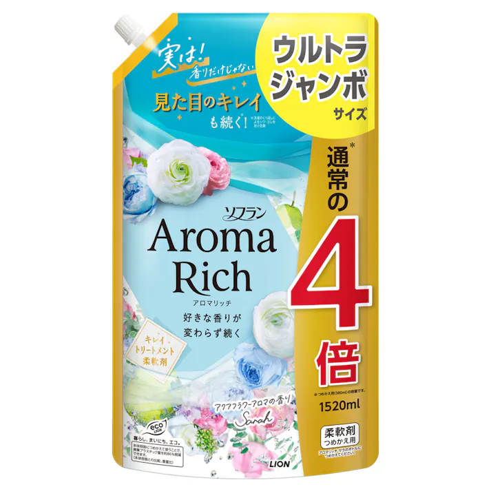 ソフラン アロマリッチ サラ ウルトラジャンボ 詰替 1520ml