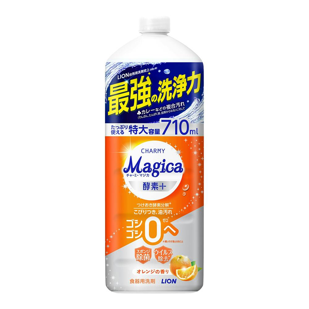 ライオン CHARMY Magica 酵素+(プラス) オレンジの香り 詰替 710ml 住居用洗剤その他 ライオン CHARMY Magica 酵素+(プラス) オレンジの香り 詰替 710ml 住居用洗剤その他