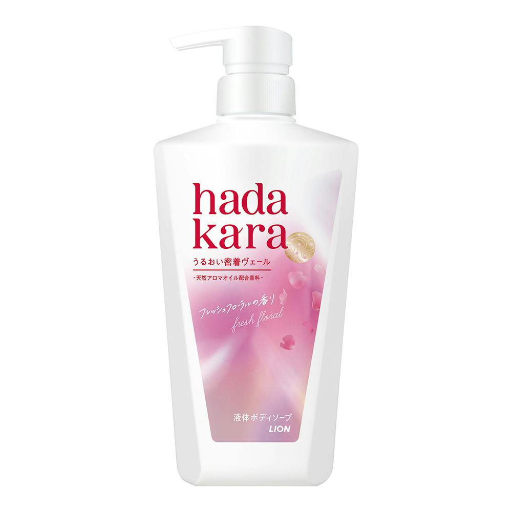 ハダカラ 液ボディーソープ フレッシュフローラルの香り 本体 480ml