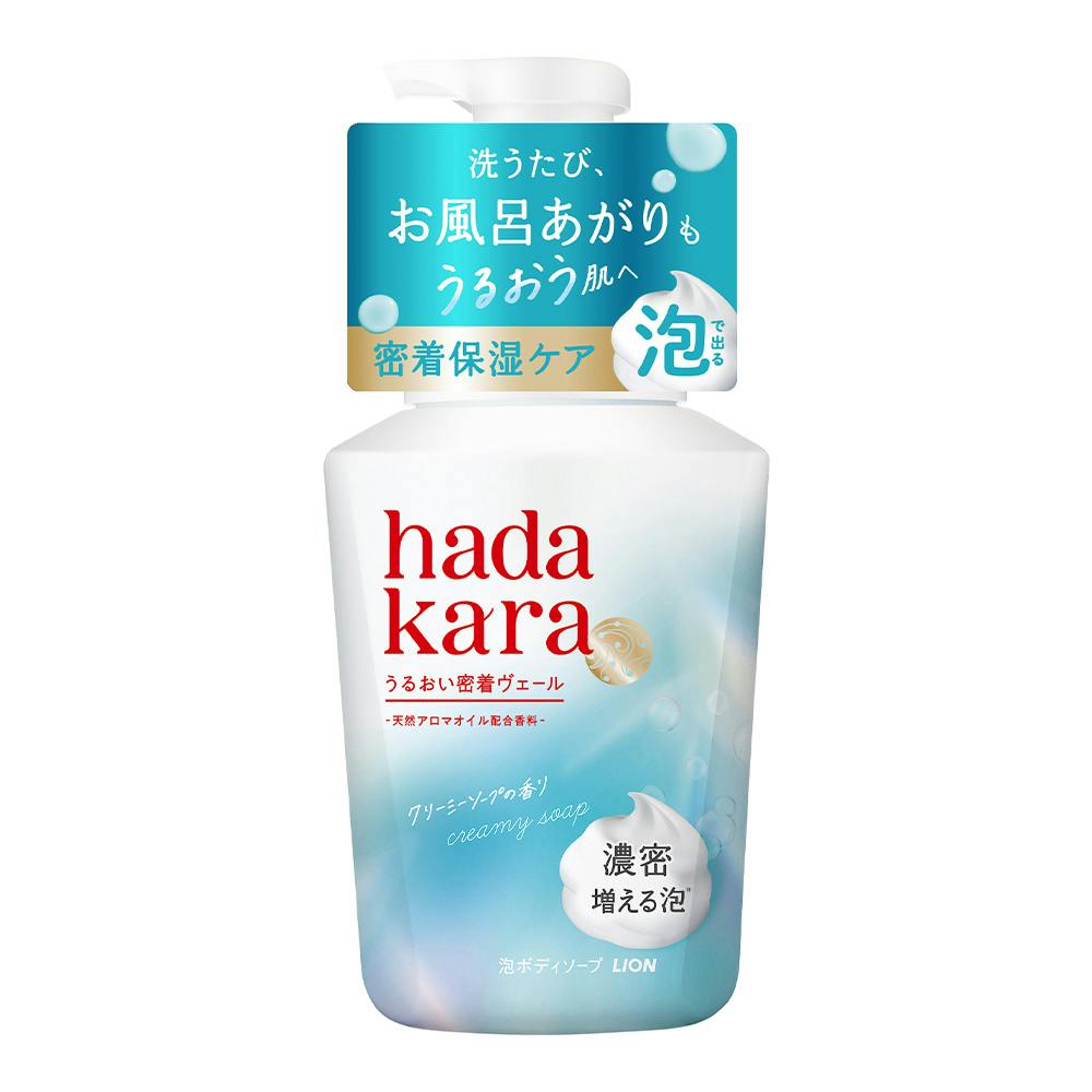 ハダカラ 泡ボディソープ クリーミーソープの香り 本体 540ml