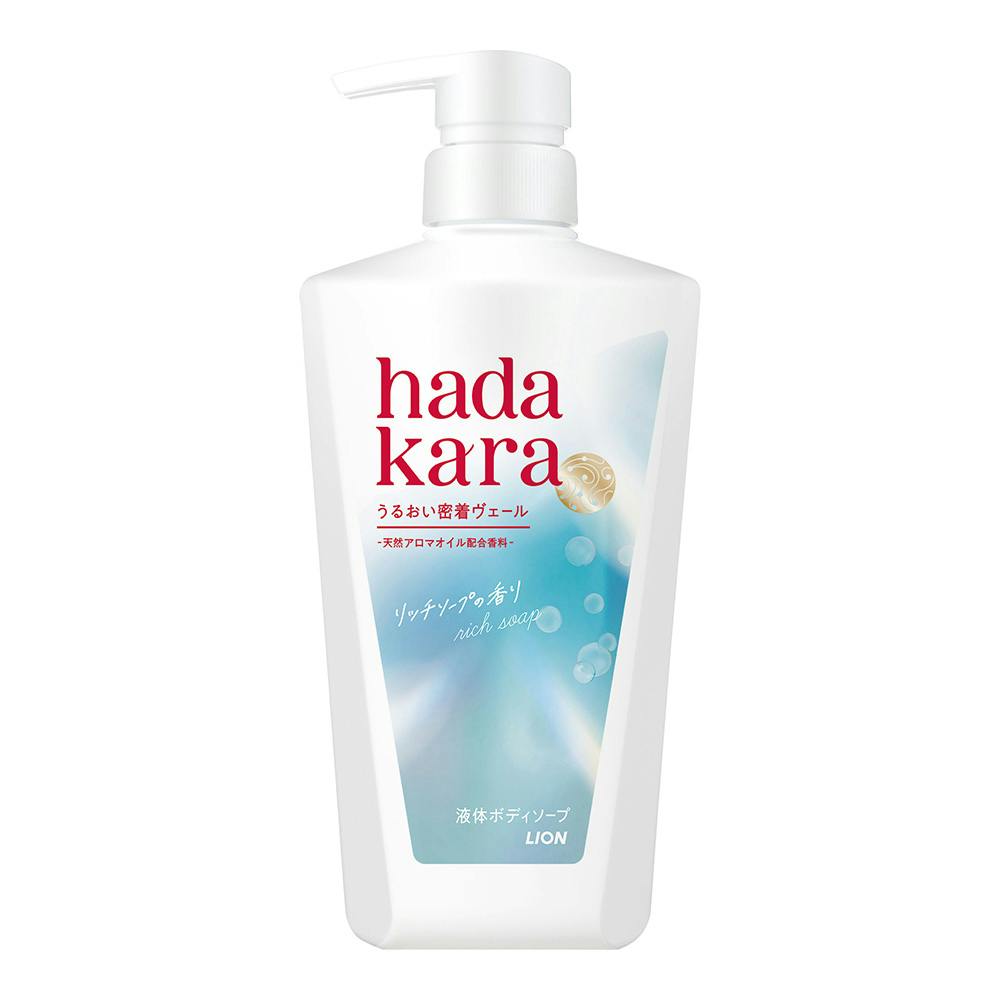 ハダカラ 液ボディーソープ リッチソープの香り 本体 480ml