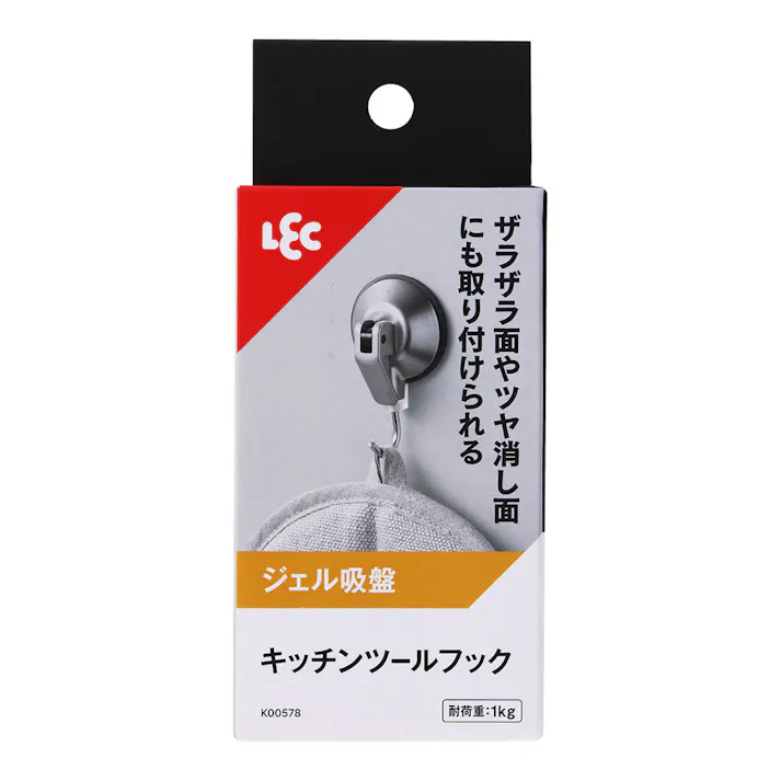 キッチンツールフック(ジェル吸盤)