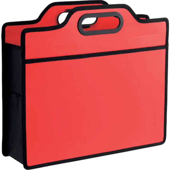 【CAINZ-DASH】ライオン事務器 オフィスキャリングバッグ ビジカル レッド 12900 BK-353B-R(12900)【別送品】