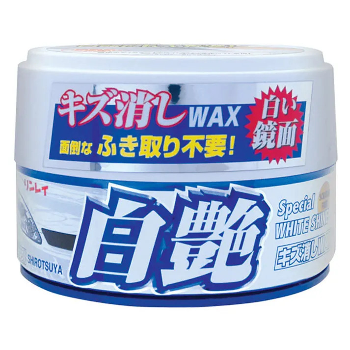 リンレイ キズ消しワックス ふき取り不要 白艶 ホワイト&パールホワイト 180g